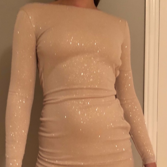 Meshki Sparkly Blush Dress - Picture 1 of 4
